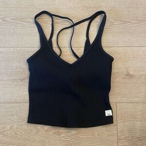 Vuori | Ribbed Crop Tank | Size XS